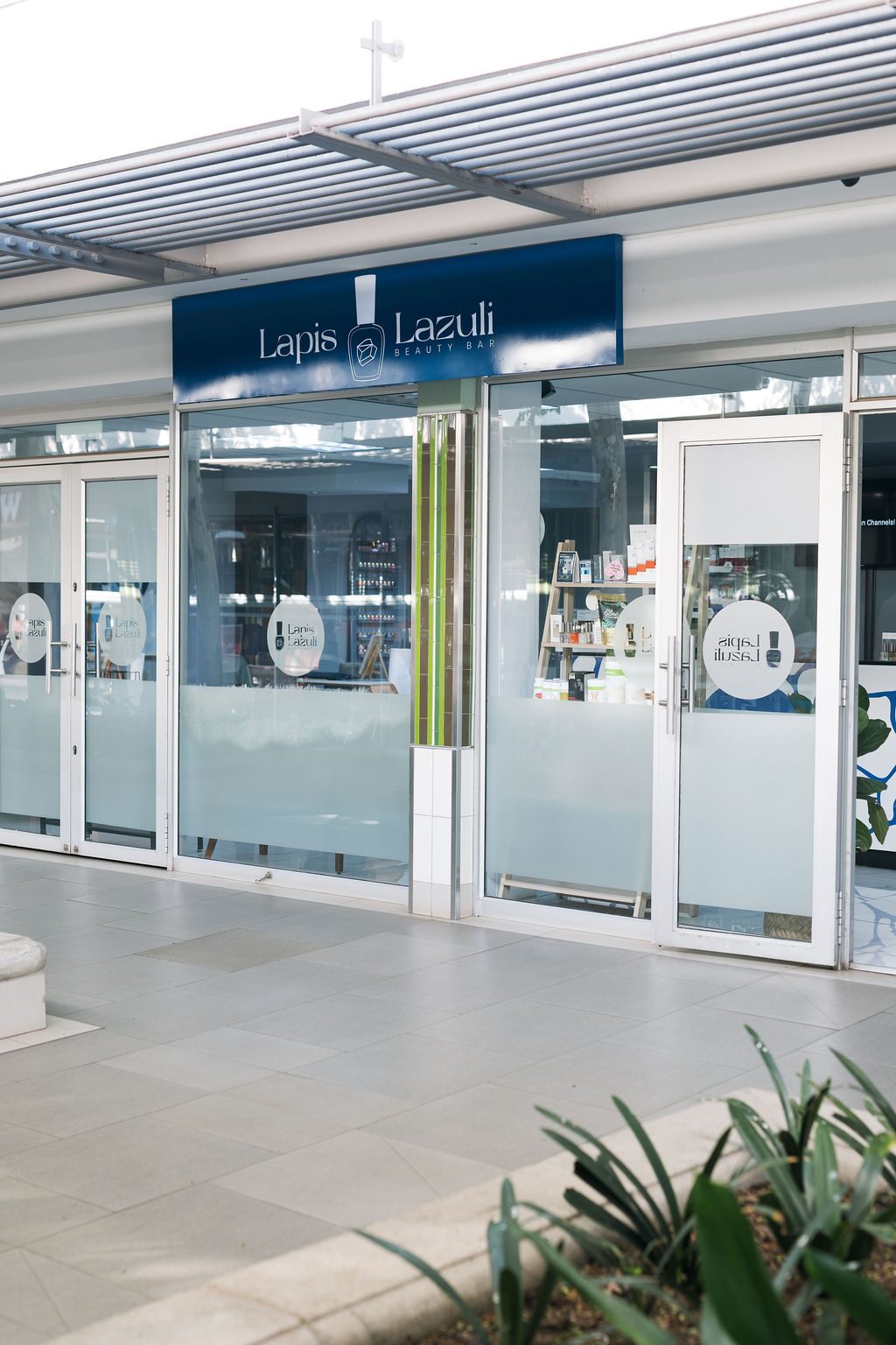 Exterior entrance of Lapis Lazuli Beauty Bar in Pretoria East