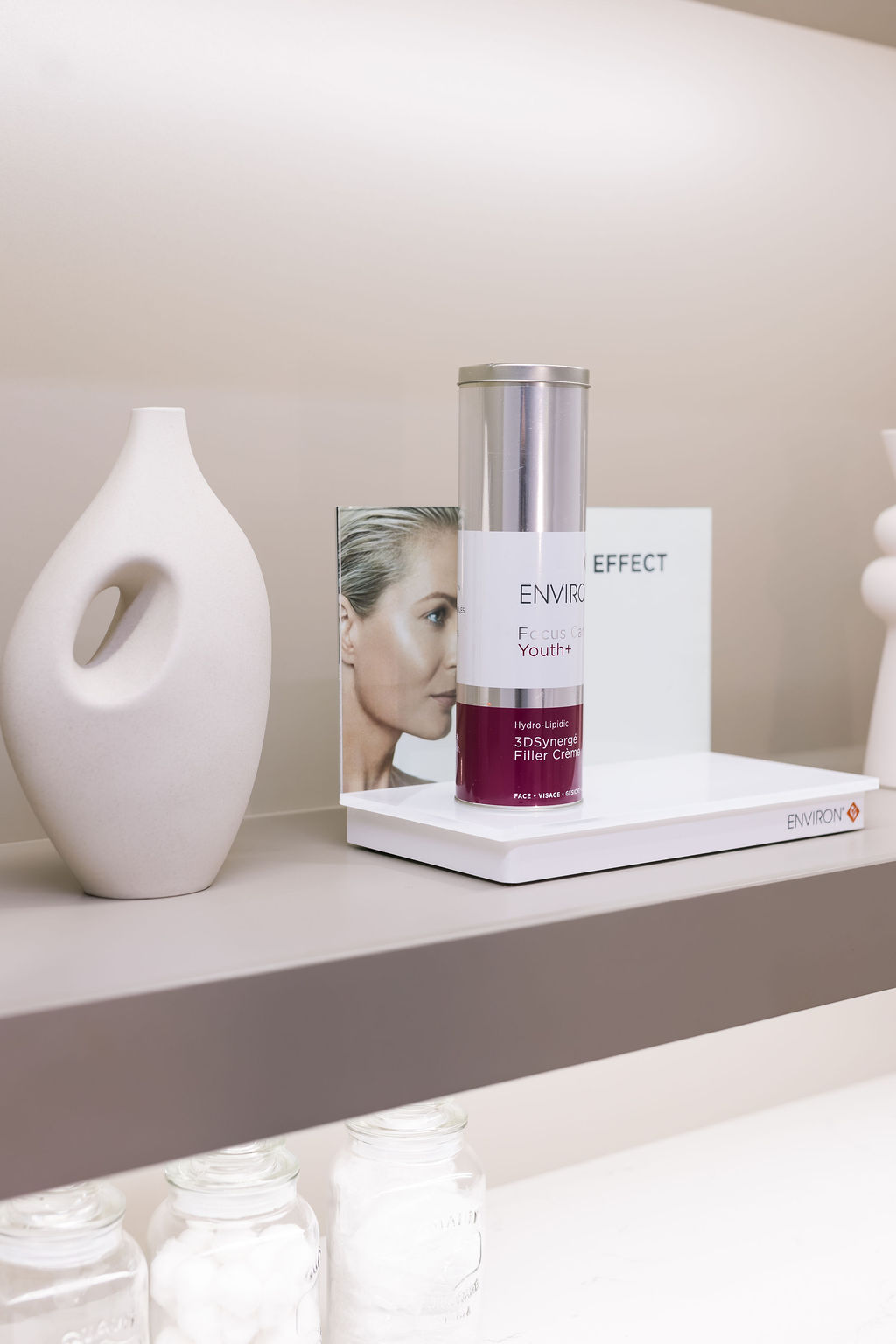 Product display at Lapis Lazuli Beauty Bar